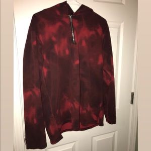 Small tie dye athletic hoodie